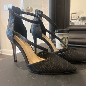 Snake skin heels